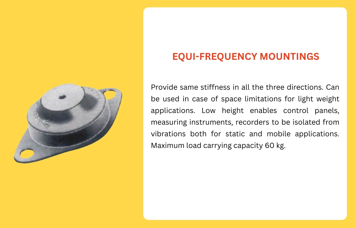 Equi-frequency mounting